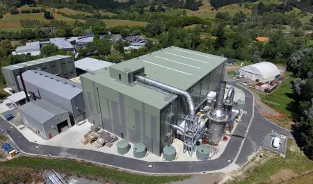 Drone photo of the BRANZ fire lab exterior