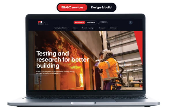 BRANZ services toggle for website