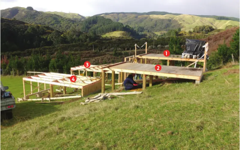 Retrofitting timber house foundations on sloping sites