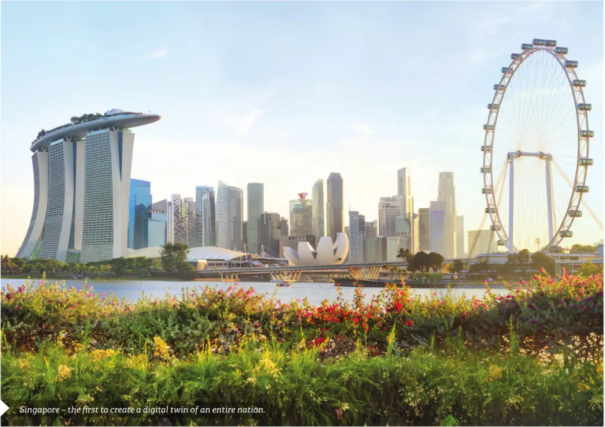 A photo of Singapore's skyline