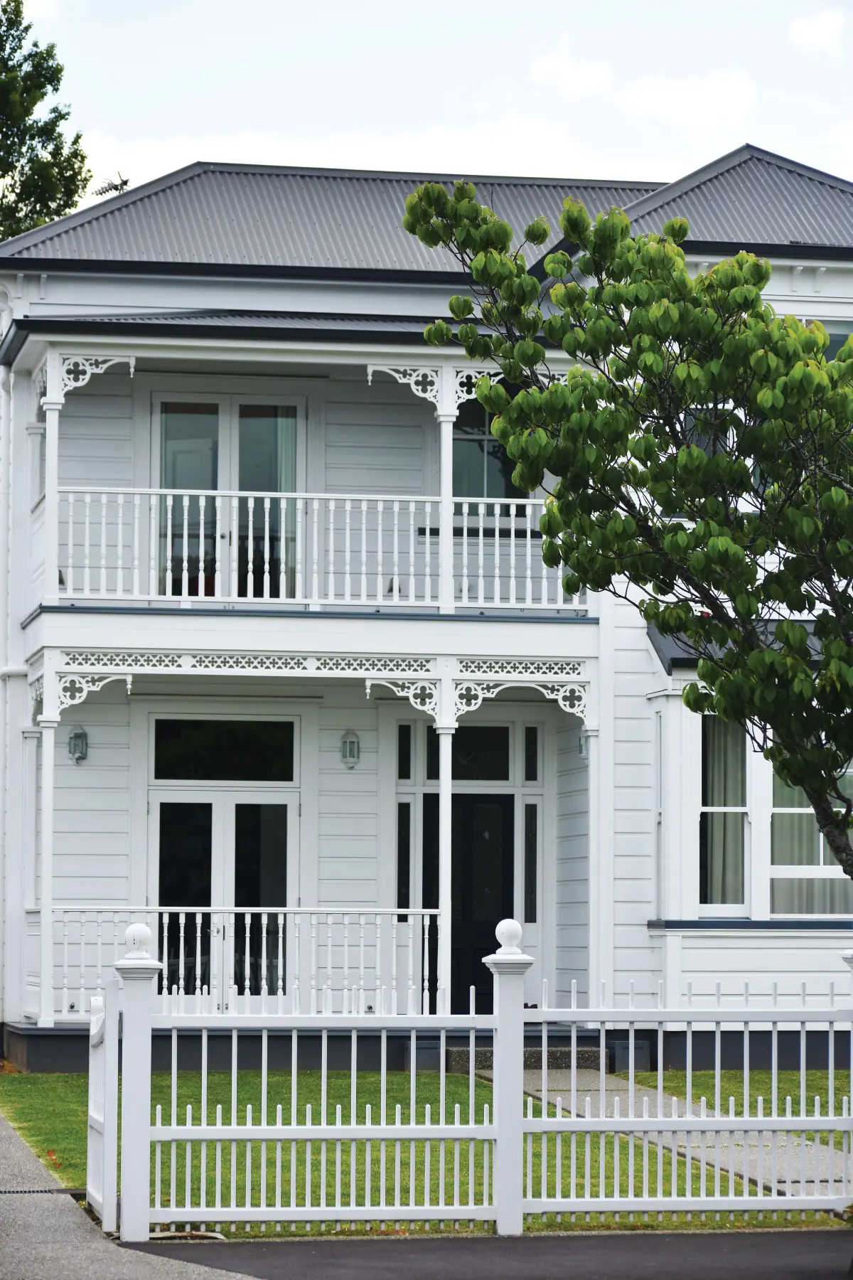 Two story wooden villa