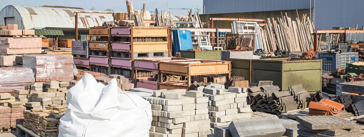 Image of recovered building and construction supplies