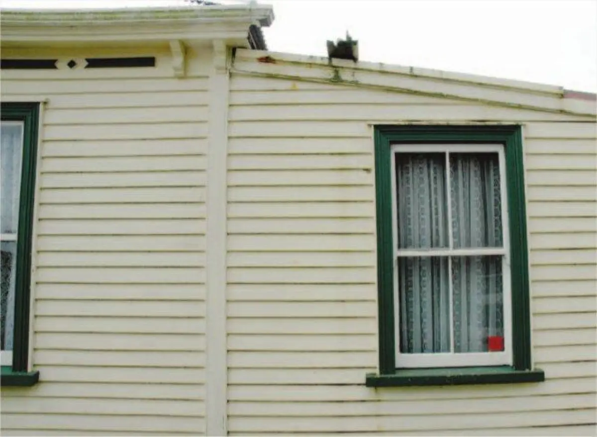 Figure two a photo of how a cover board can be used to join weatherboards