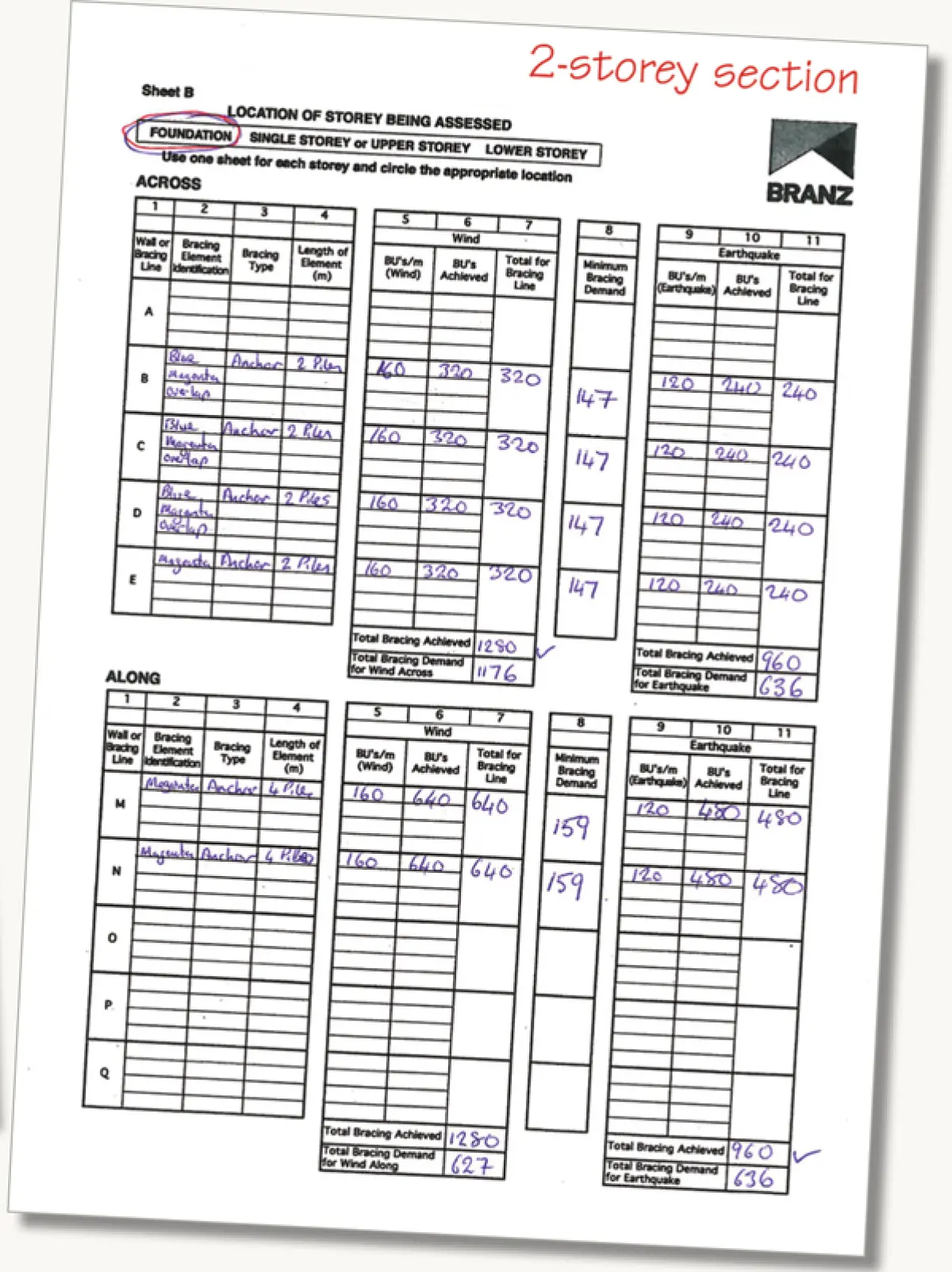 An image of a calculation sheet