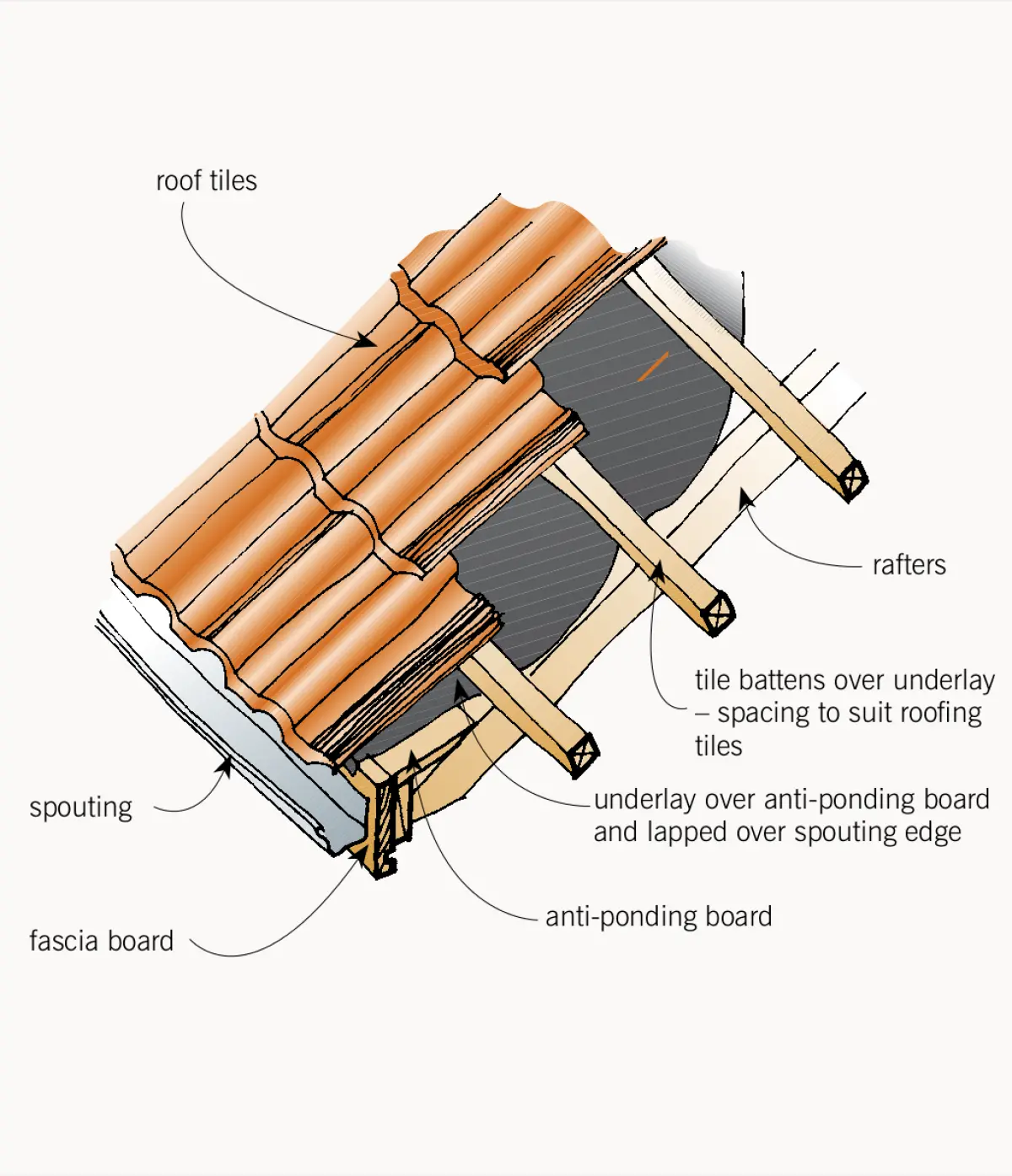 Diagram of a roof