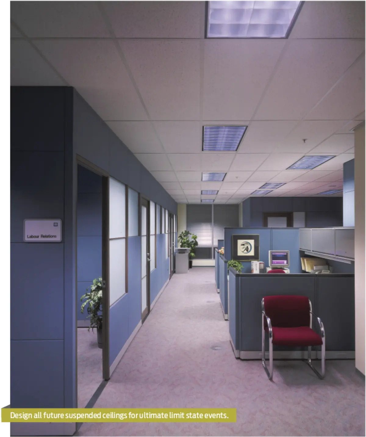 A photo of an office space