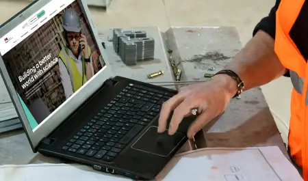 Person using BRANZ website