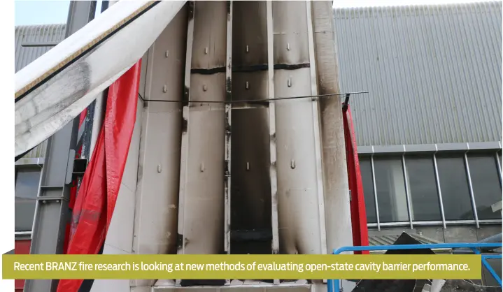 Cutting fire spread with cavity barriers