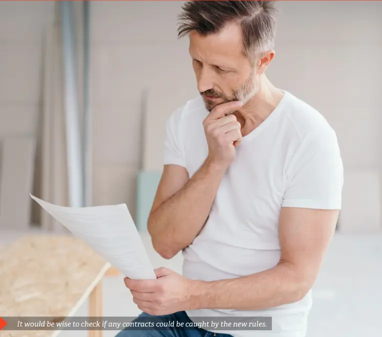 Change to contract terms could impact construction companies