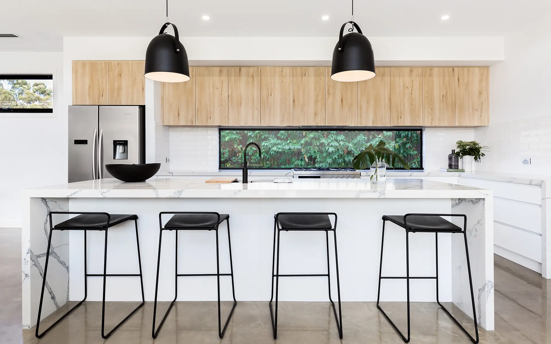 Island kitchen benches