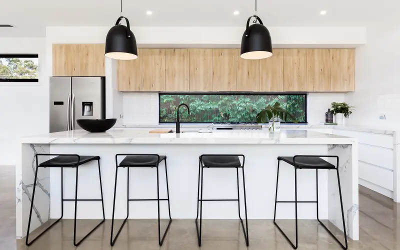 Island kitchen benches