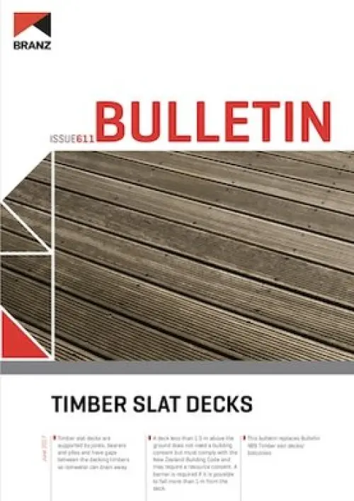 Image of a timber slat deck