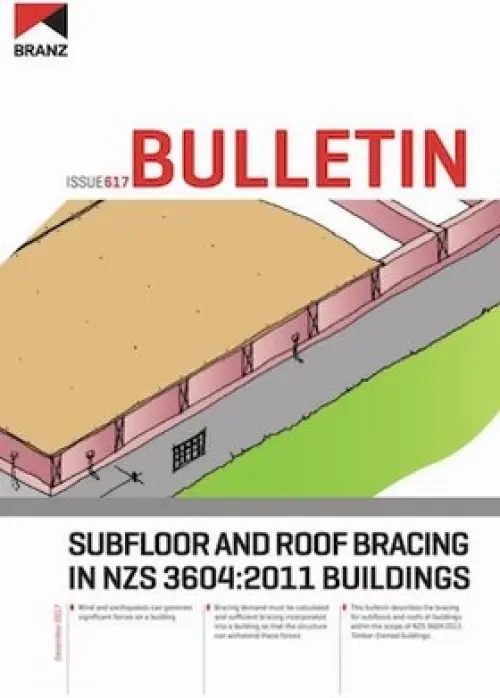 Image of subfloor and roof bracing in NZ buildings