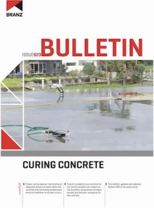 Image of curing concrete