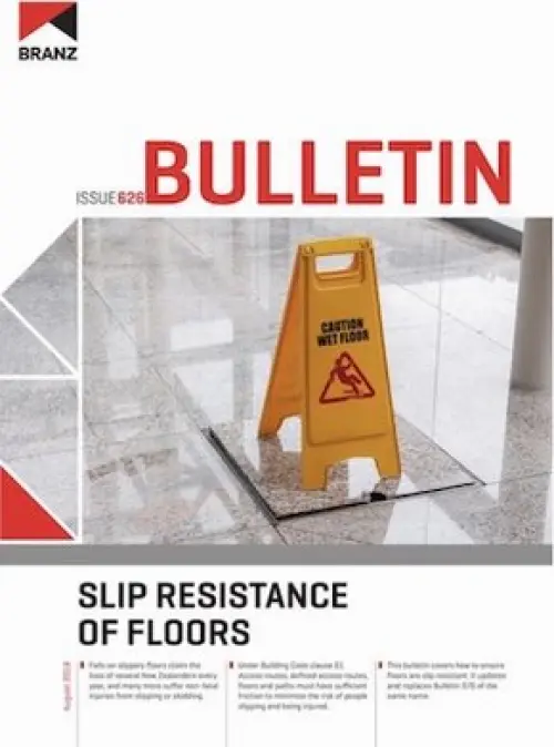 Image of slip resistance of floors