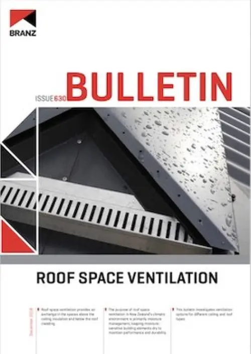 Image of roof space ventilation