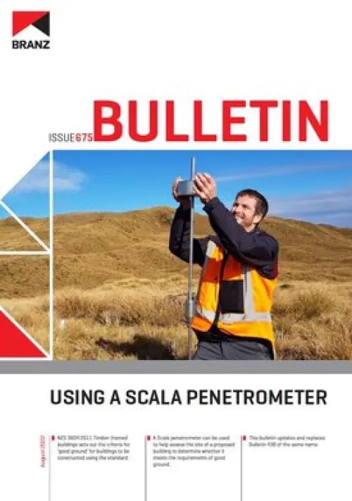 Image of using a scale penetrometer