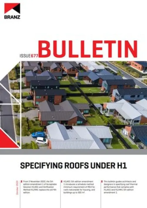 Image of specifying roofs under H1