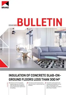 BU685 Insulation of concrete slab-on-ground floors less than 300 m²