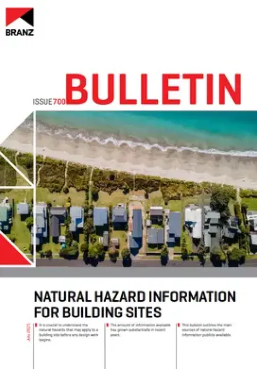 Image of natural hazard information for building sites