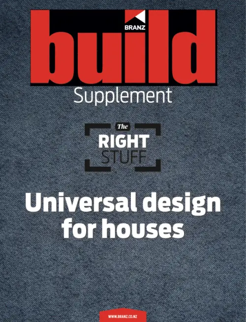 Build Magazine — 168 Supplement Universal design for houses cover