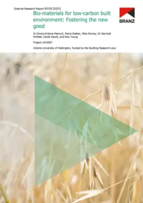 Image of Biomaterials for low-carbon built environment: Fostering the new good
