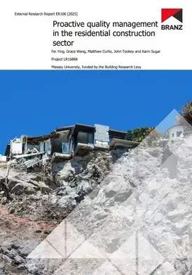 ER106 Proactive quality management in the residential construction sector