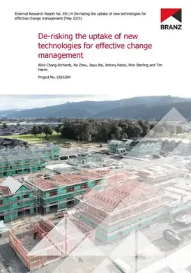 ER114 De-risking the uptake of new technologies for effective change management