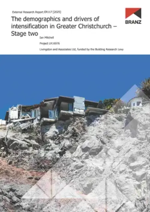 Image of The demographics and drivers of intensification in Greater Christchurch Stage two