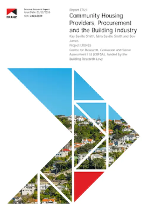 Image of Community housing providers, procurement and the building industry