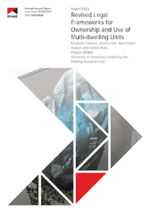 Image of Revised legal frameworks for ownership and use of multi-dwelling units 