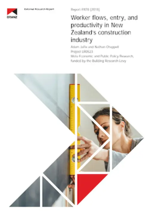 Image of Worker flows, entry and productivity in New Zealand's construction industry