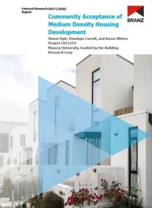 Image of Community acceptance of medium density housing development