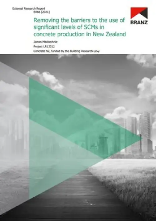 Image of Removing the barriers to the use of significant levels of SCMs in concrete production in NZ