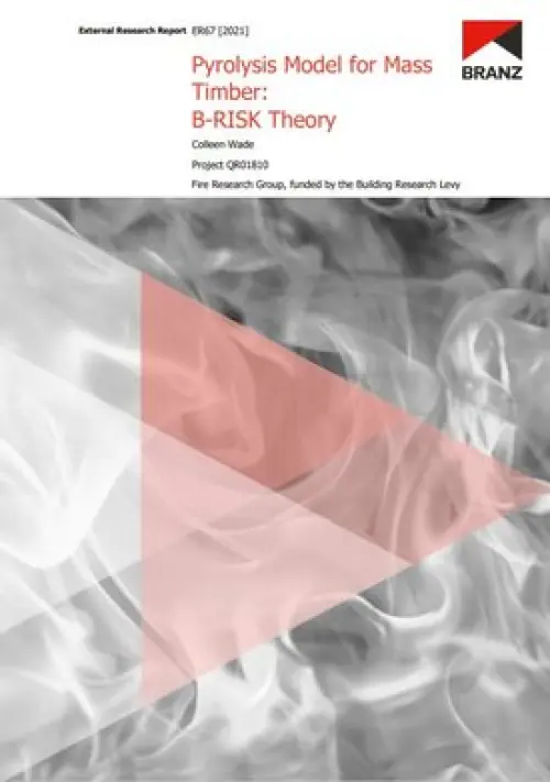 Image of Pyrolysis Model for Mass Timber: B-Risk Theory