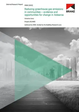 ER80 Reducing greenhouse gas emissions in communities – evidence and opportunities for change in Aotearoa