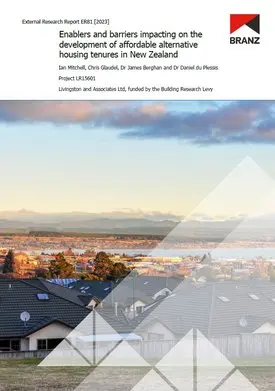 ER81 Enablers and barriers impacting on the development of affordable alternative housing tenures in New Zealand