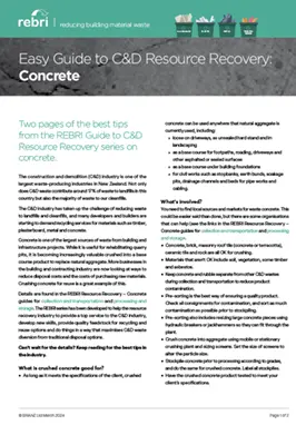 Easy Guide to C&D Resource Recovery — Concrete