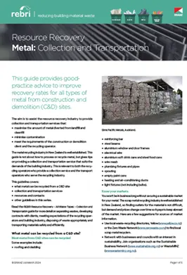 Resource Recovery Metal: Collection and Transportation