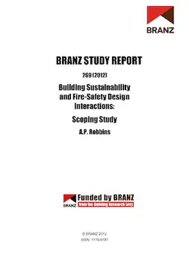 Building sustainability and fire-safety design interaction: Scoping study