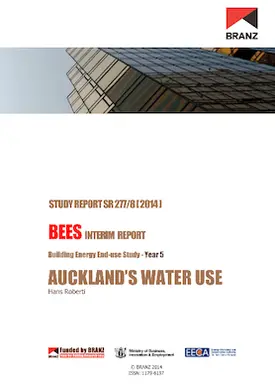 SR277/8 Building Energy End-use Study (BEES) Year 5: Auckland’s water use