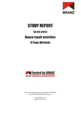 SR285 House repair priorities