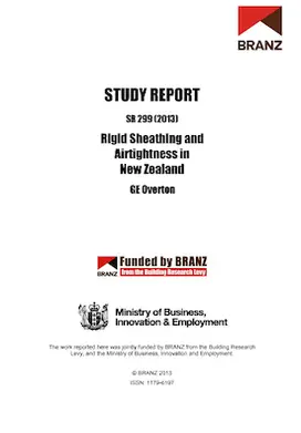 SR299 Rigid sheathing and airtightness in New Zealand