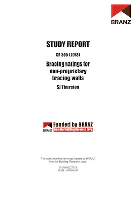 Bracing ratings for non-proprietary bracing walls