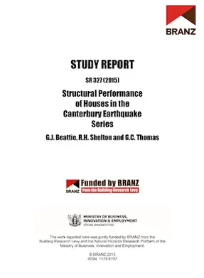 SR327 Structural performance of houses in the Canterbury earthquake series