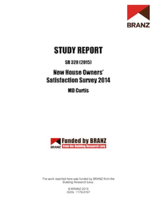Image of New House Owners’ Satisfaction Survey 2014
