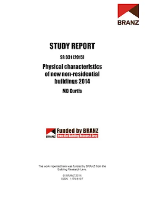 Image of Physical characteristics of new non-residential buildings 2014