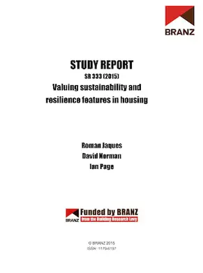 SR333 Valuing sustainability and resilience features in housing