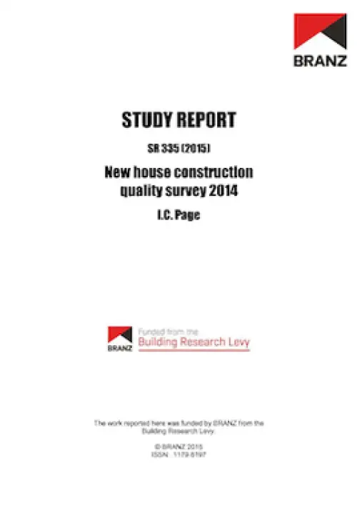 Image of New house construction quality survey 2014