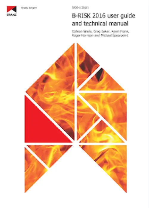 image of the front page of B-RISK 2016 user guide and technical manual